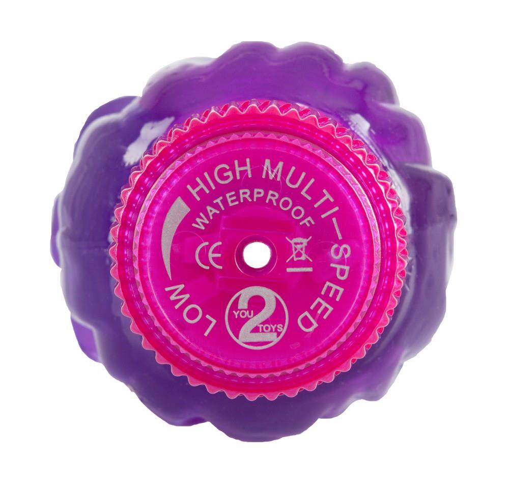 Vibrator cu gel H2O Viking Wet Vibe violet 23 cm