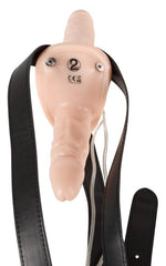 Strap on Duo cu vibrator dublu You2Toys 27 5 cm