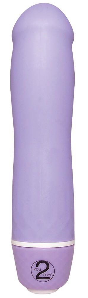 Vibrator mini Sweet Smile din silicon violet 12 cm