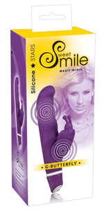 Vibrator fluture din silicon Sweet Smile G 15-5 cm