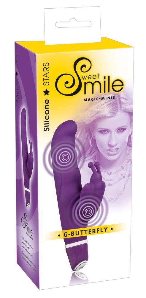 Vibrator fluture din silicon Sweet Smile G 15-5 cm