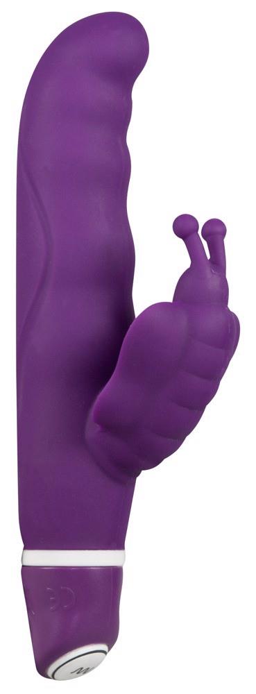 Vibrator fluture din silicon Sweet Smile G 15-5 cm