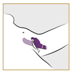 Vibrator fluture din silicon Sweet Smile G 15-5 cm