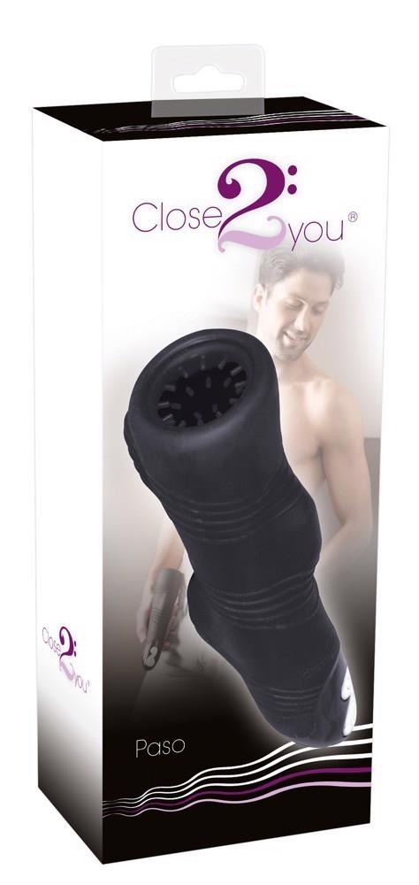 Masturbator vibrant din silicon Paso nero 27 cm