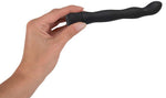 Vibrator anal You2Toys în formă de val, negru, 18 cm, cu baterii