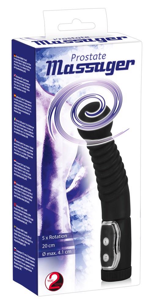 Masaj rotativ pentru prostată Twister You2Toys din silicon, 21 cm