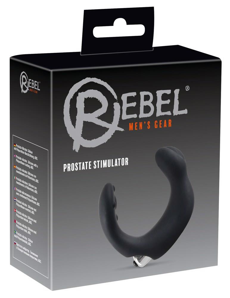 Stimulator de prostată și perineu din silicon Rebel în formă de C, 20 cm