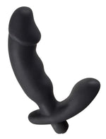 Vibrator anal Rebel din silicon negru 15 cm