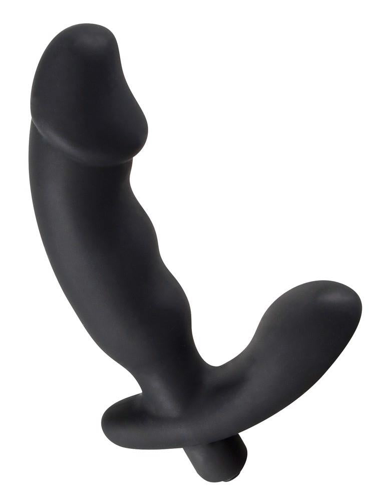 Vibrator anal Rebel din silicon negru 15 cm