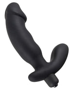 Vibrator anal Rebel din silicon negru 15 cm