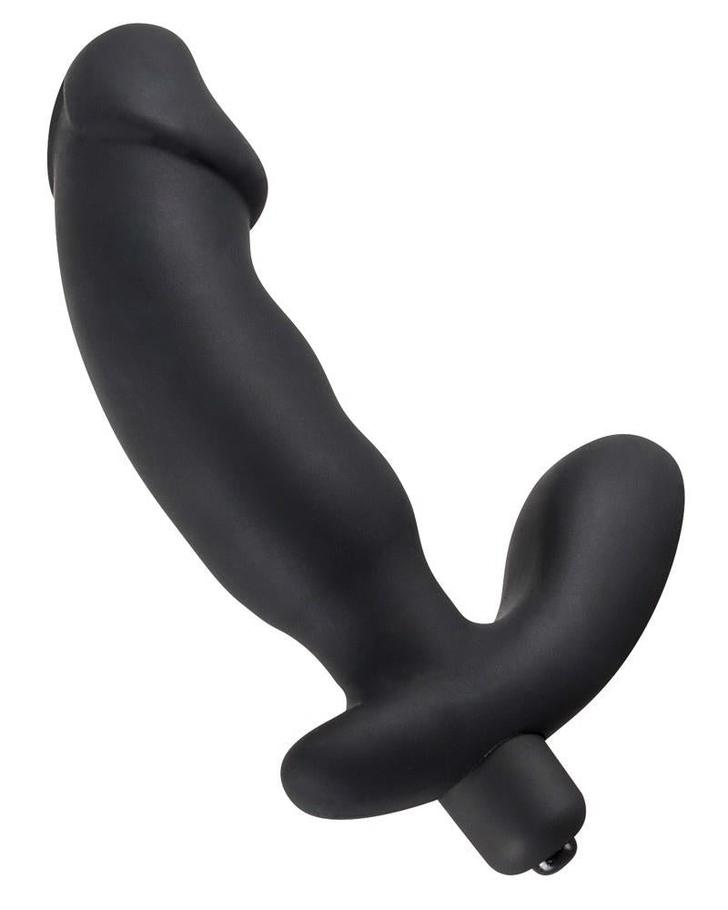 Vibrator anal Rebel din silicon negru 15 cm