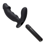 Vibrator anal Rebel din silicon negru 15 cm