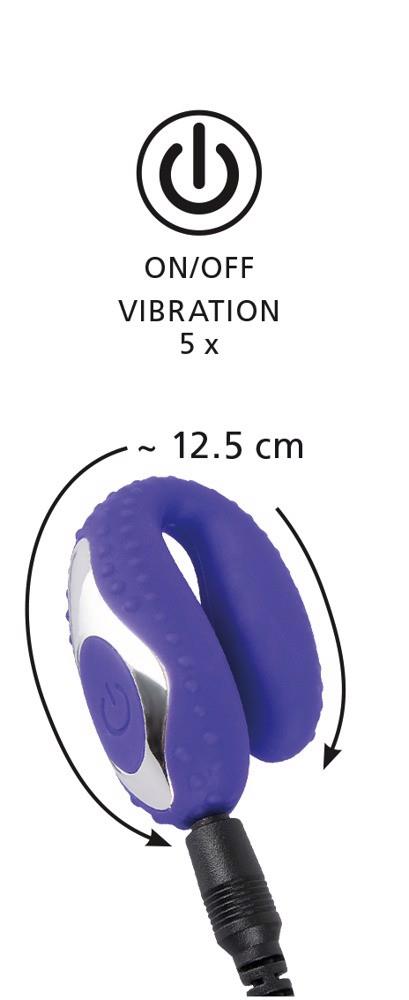 Vibrator oral You2Toys Sex oral Vibe violet 12,5 cm