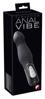 Vibrator anal You2Toys cu șoc, silicon negru, 23,5 cm