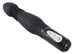 Vibrator anal You2Toys cu șoc, silicon negru, 23,5 cm