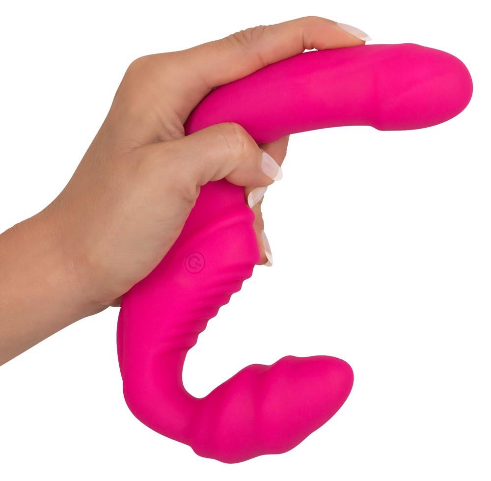 Strap-on vibrant fără ham ​​You2Toys silicon USB 22 cm
