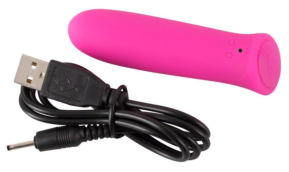 Vibrator mini USB Sweet Smile Power Bullet din silicon, 8,5 cm