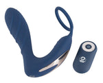 Plug vibrant pentru prostată cu inel pentru penis
