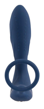 Plug vibrant pentru prostată cu inel pentru penis