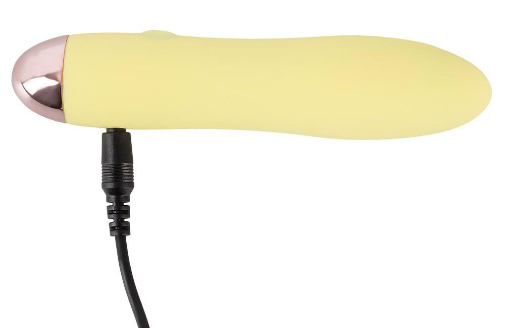 Vibrator Mini Cuties Galben USB 13 cm