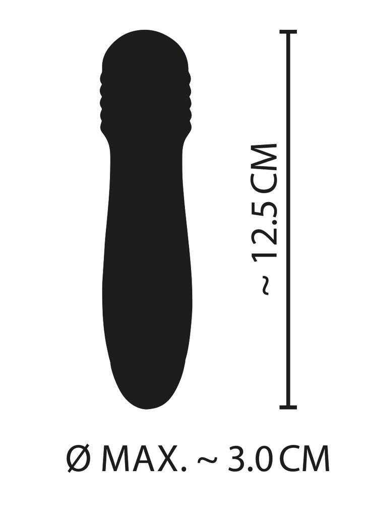 Mini vibrator din silicon Cuties verde USB 12,5 cm