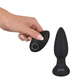 Plug anal rotativ Black Velvets cu telecomandă USB 14 cm