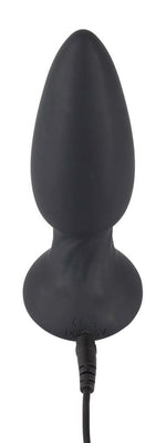 Plug anal rotativ Black Velvets cu telecomandă USB 14 cm