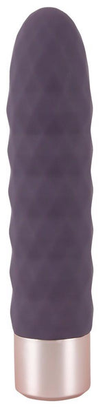 Vibrator Diamond Vibe cu valuri din silicon, USB, 15 cm