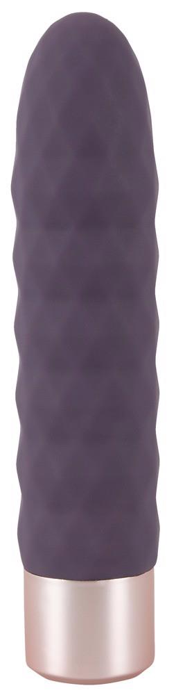 Vibrator Diamond Vibe cu valuri din silicon, USB, 15 cm