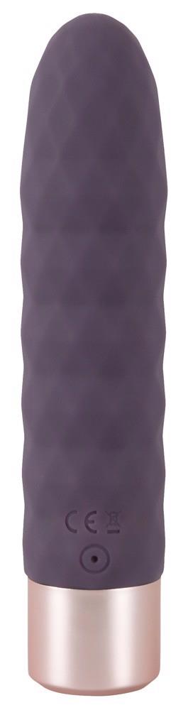 Vibrator Diamond Vibe cu valuri din silicon, USB, 15 cm