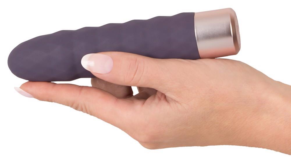 Vibrator Diamond Vibe cu valuri din silicon, USB, 15 cm