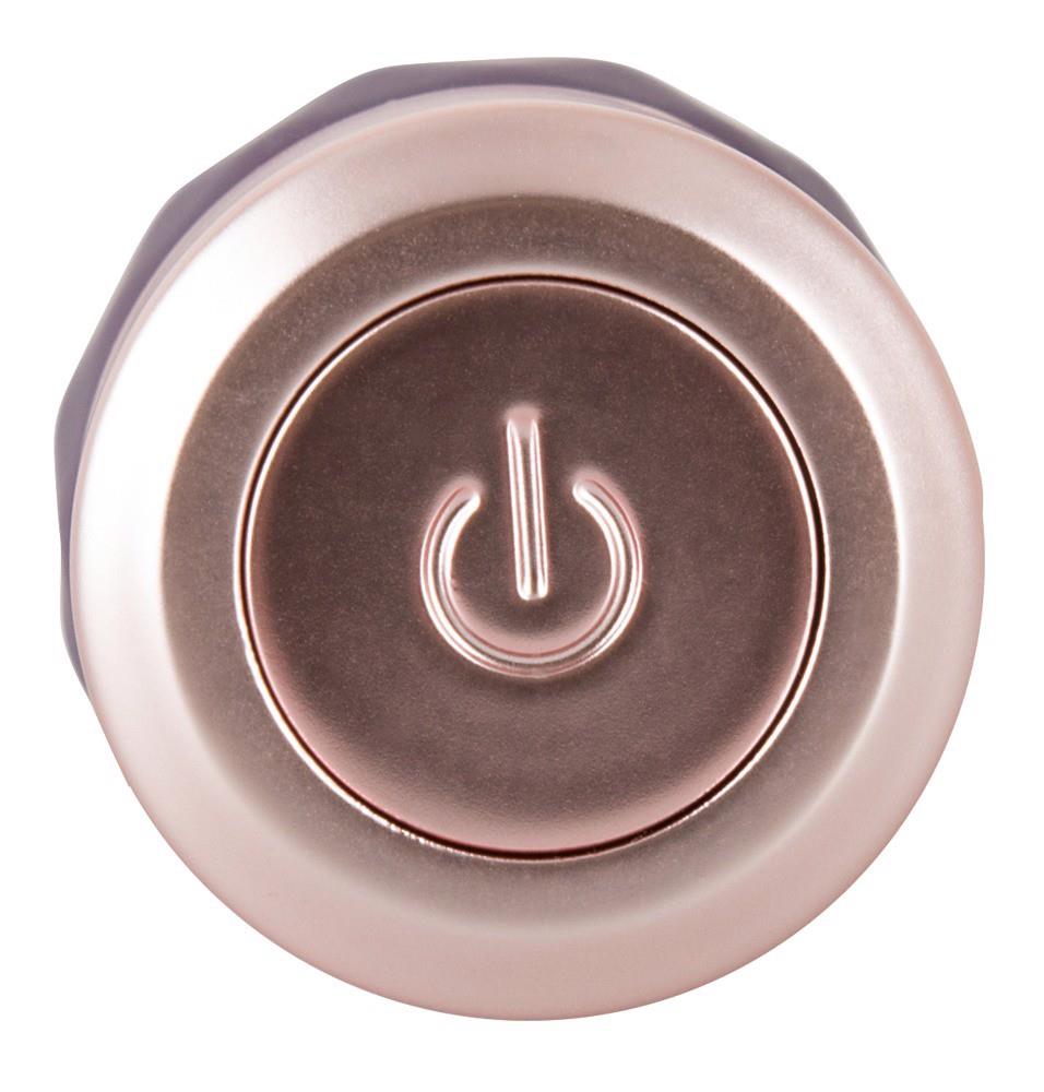 Vibrator Diamond Vibe cu valuri din silicon, USB, 15 cm