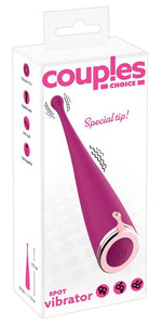 Vibrator USB cu punct din silicon Couples Choice 17,5 cm