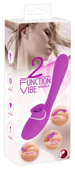 Vibrator flexibil cu 2 funcții