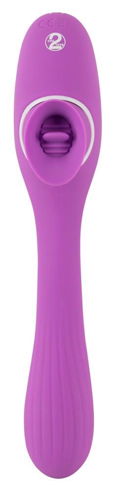 Vibrator flexibil cu 2 funcții