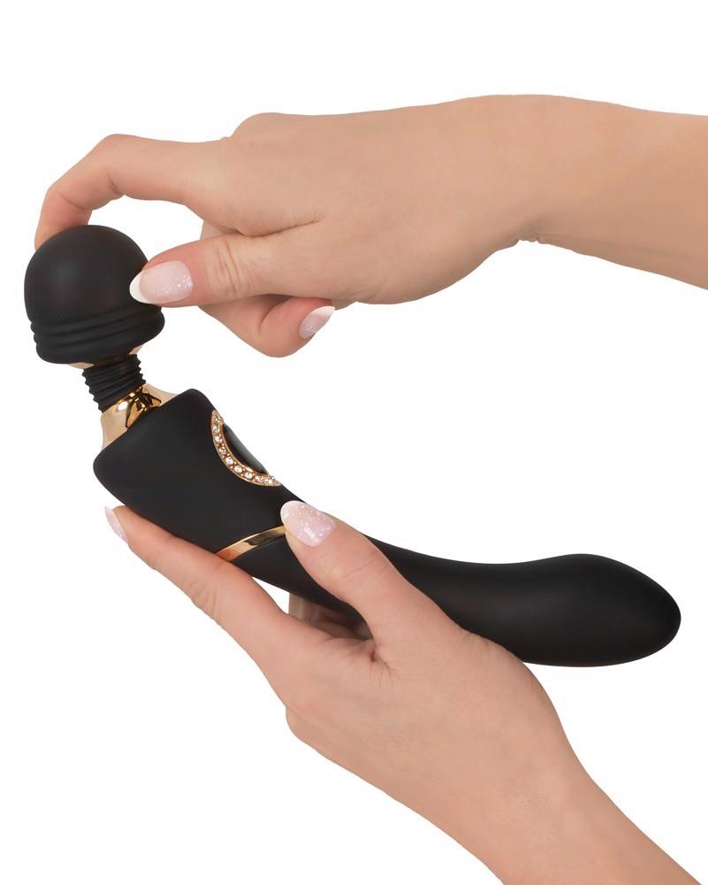 Masaj cu baghetă USB Cleopatra din silicon, 24 cm