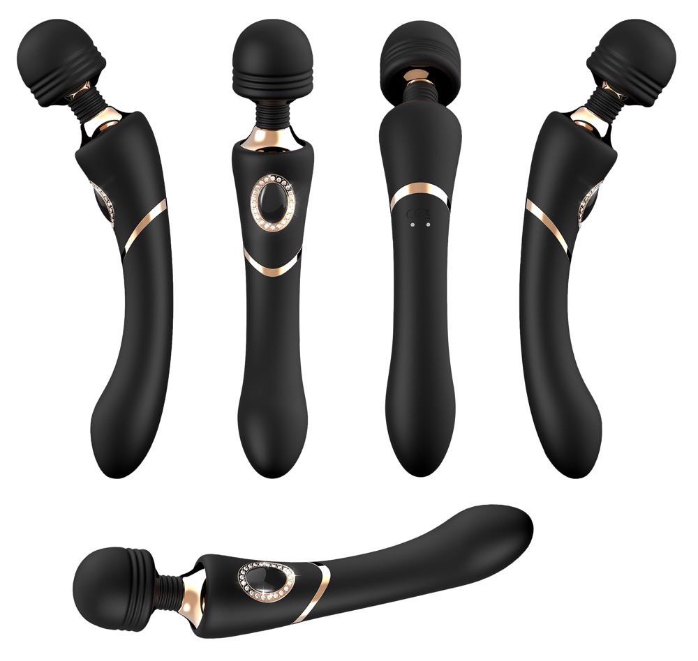 Masaj cu baghetă USB Cleopatra din silicon, 24 cm