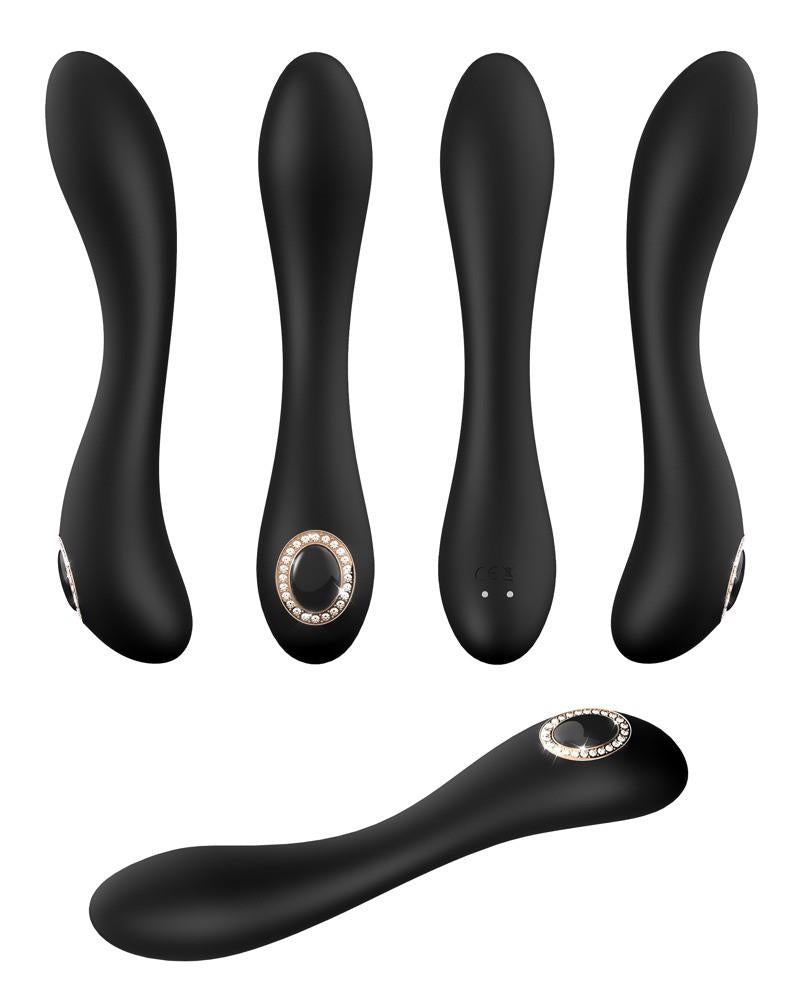 Vibrator Cleopatra din silicon pentru punctul G, 19,7 cm, USB