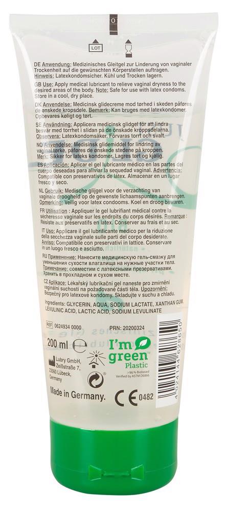 Lubrifiant pe bază de apă Just Glide Bio 200 ml