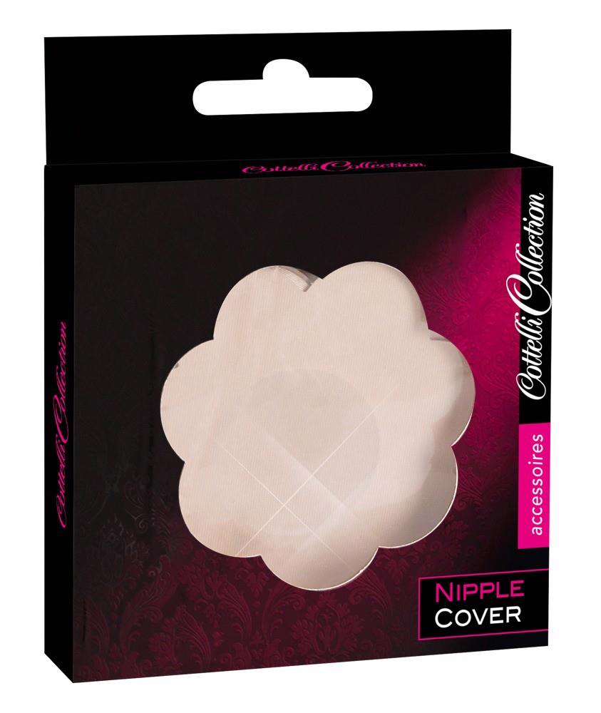Autocolante textile florale pentru mameloane Cottelli, 6 perechi, 7 cm