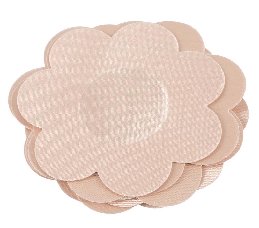 Autocolante textile florale pentru mameloane Cottelli, 6 perechi, 7 cm