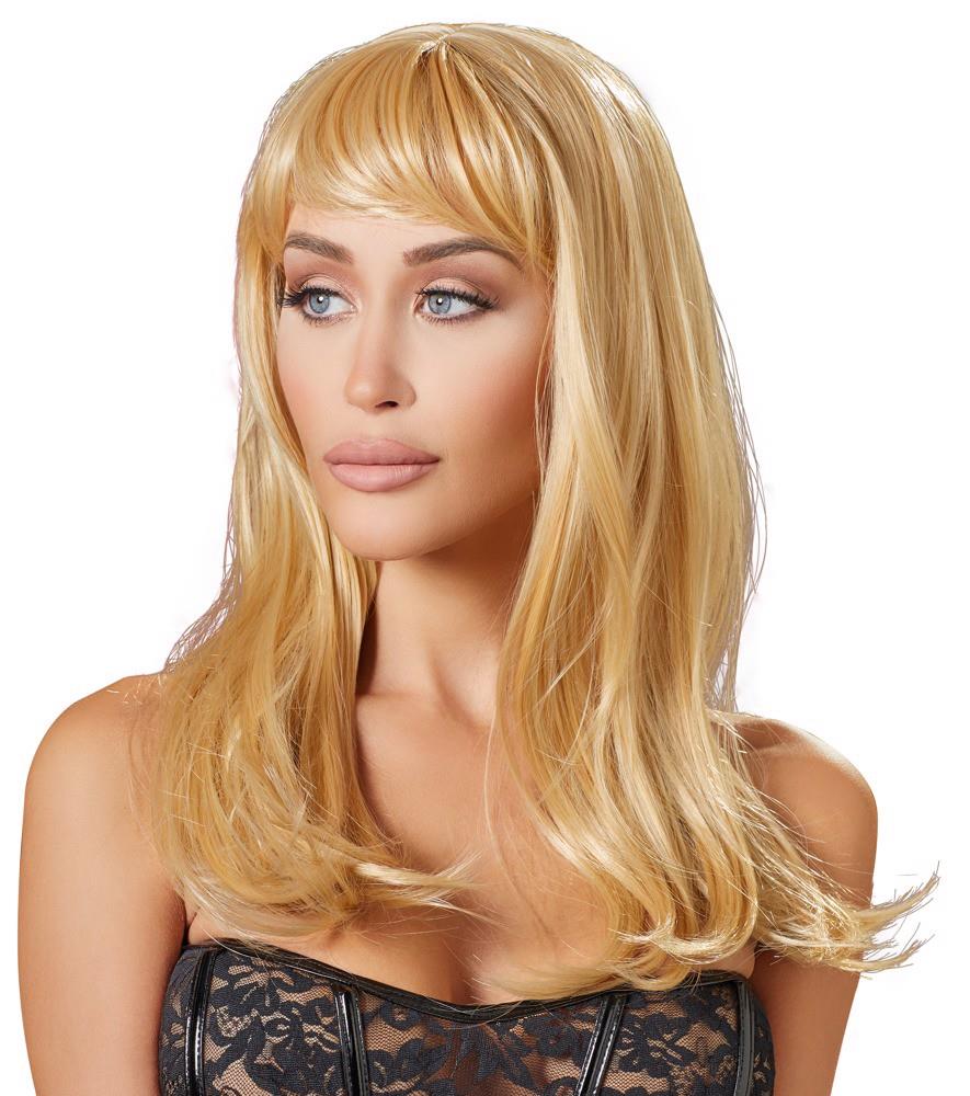 Perucă lungă blondă Cottelli Accessoires 45 cm