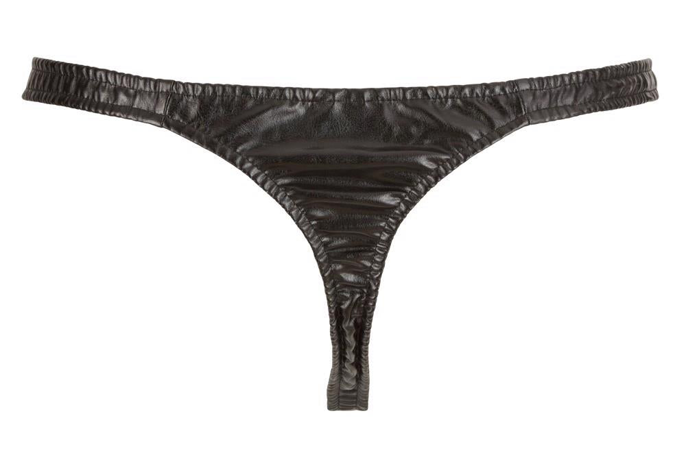 Tanga Svenjoy pentru bărbați din piele ecologică, mărimea 2XL