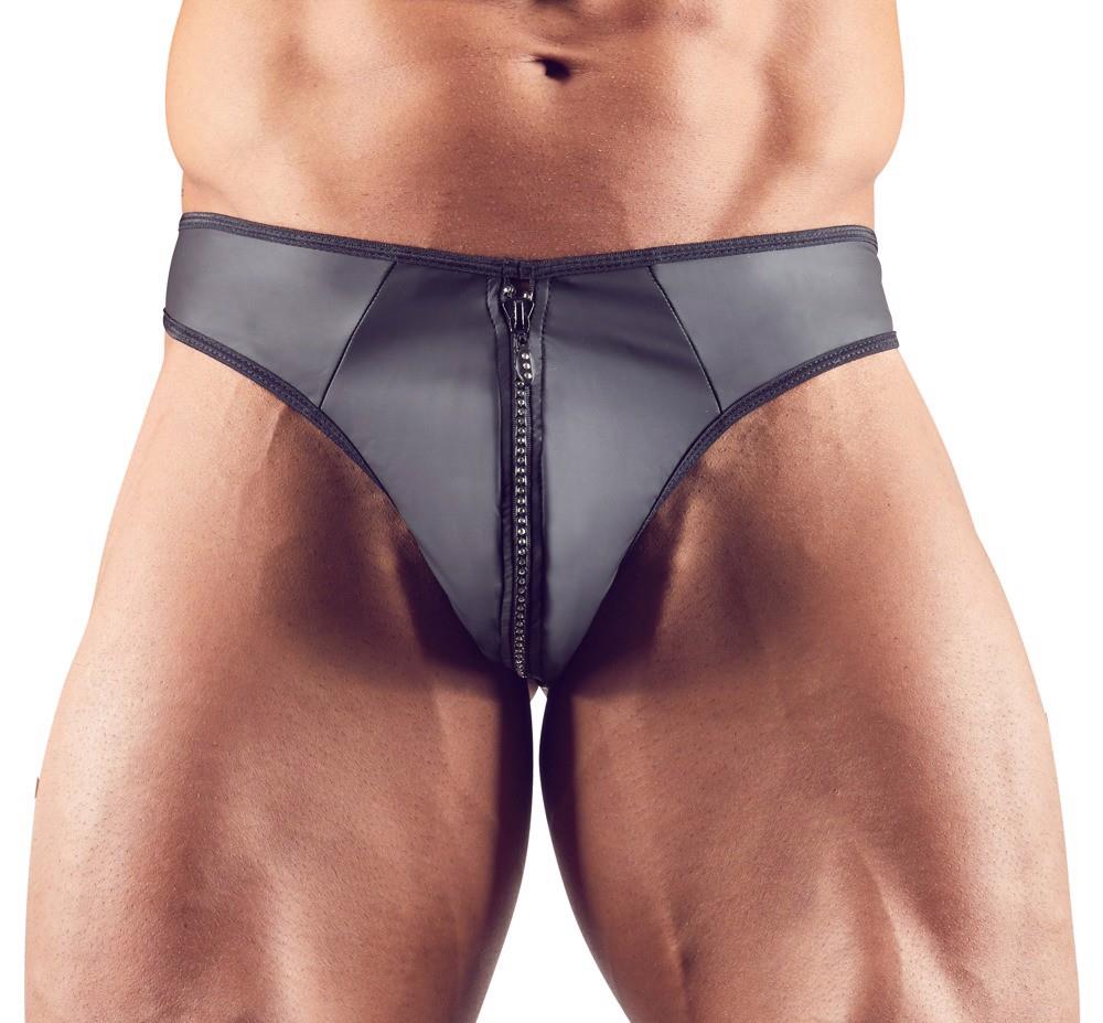 Tanga Svenjoyment pentru bărbați cu fermoar strălucitor, mărimea L