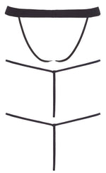 Set de 3 chiloți tanga negri cu aspect ud Svenjoyment SL