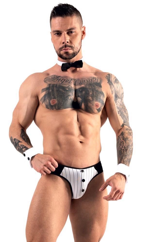 Set jockslip Svenjoyment XL cu manșete și papion