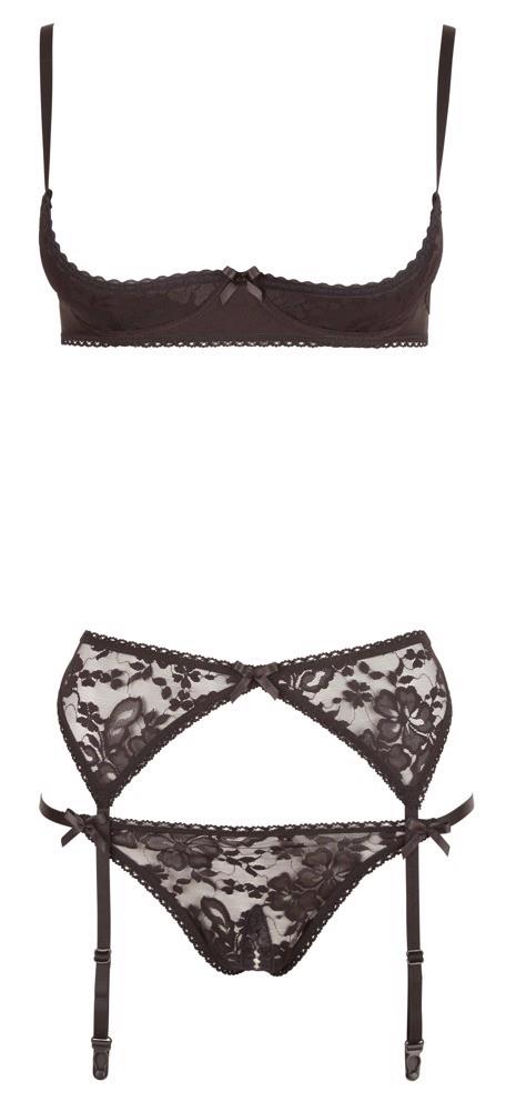 Set lenjerie intimă Cottelli neagră 75B