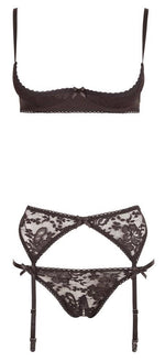 Set lenjerie intimă Cottelli neagră 75B