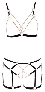 Set de lenjerie intimă Cottelli Lingerie Glamour S cu lanțuri