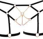 Set lenjerie intimă Cottelli Glamour bondage cu lanțuri M